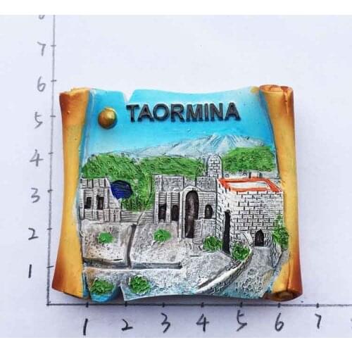 BABELEMI Italy Fridge Magnets Creative 3D Sicily Taormina Refrigerator Magnetic Sticker Home Decoration Travel Souvenirs