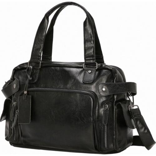 Men Soft Leather Messenger Bag Mens High Capacity Satchels Business Computer Bag with Shoulder Briefcase Big Laptop Bags 2021