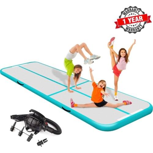 Mini inflatable air track mat gymnastics tumbling yoga 2m 3m 4m Length Free shipping with free CE/UL electric pump