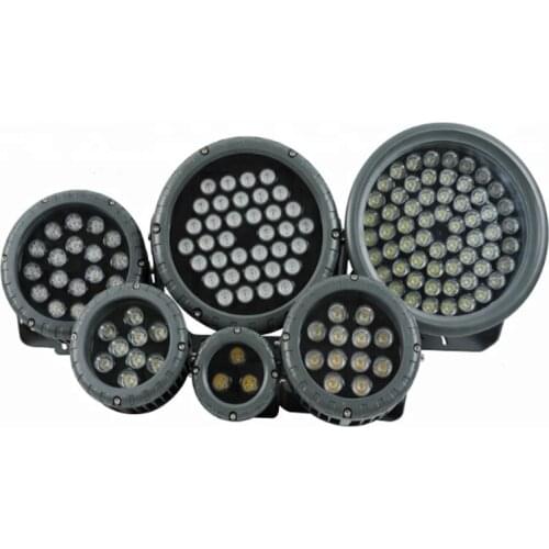 Outdoor lighting project 3W 6W 18W 36W led flood light rgb round wheel shoot tree light 48w photo tree lamp manufacturers custom