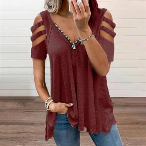 New Woman Summer Tees Solid Color V-neck Mature Tops Fashion Sexy Women Loose Casual T Shirts Comfortable Breathable Clothing