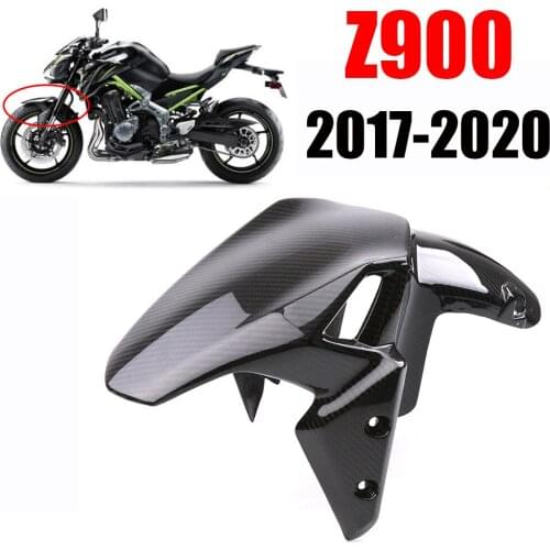 Motorcycle Carbon Fiber Front Fender Tire Hugger Mudguard Splash Mud Dust Guard Cover For Kawasaki Z900 Z 900 2017-2020 2019