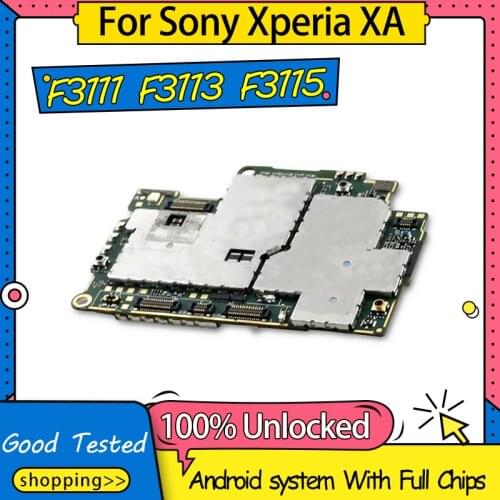 Disassemble 100% Unlocked For Sony Xperia XA F3111 F3113 F3115 Motherboard Mainboard Logic Board With Android System