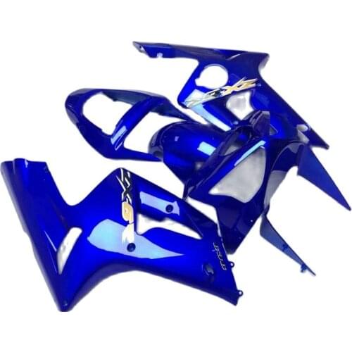 Shiny Blue High Quality Injection Motorcycle parts for Kawasaki Ninja ZX6R fairing kit 2003 2004 fairing set zx6r 03 04 GV71