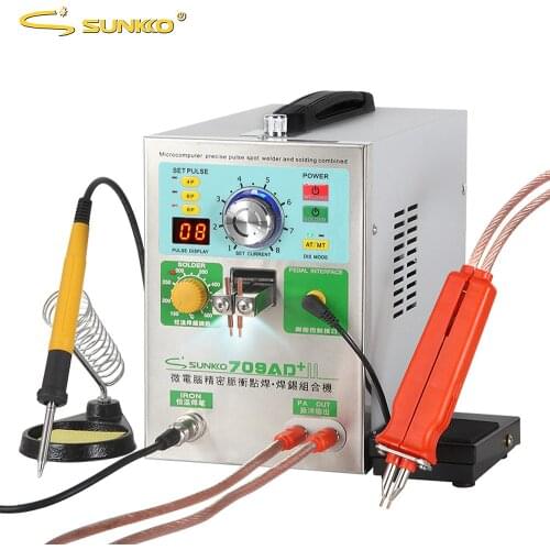 SUNKKO 709AD+ Battery Spot Welder 3.2KW High Power Automatic Spot Welding Machine For Lithium Batteries Pack Pulse Spot Welders