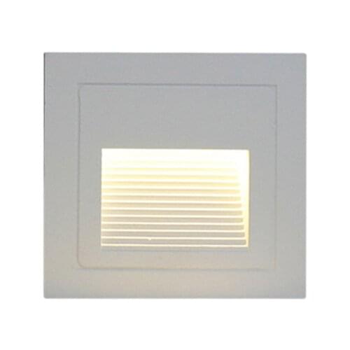 Outdoor Led Step Light Ip65 Aluminum Embedded Staircase Corner Lamp Waterproof Recessed Wall Stair Lamp Footlight