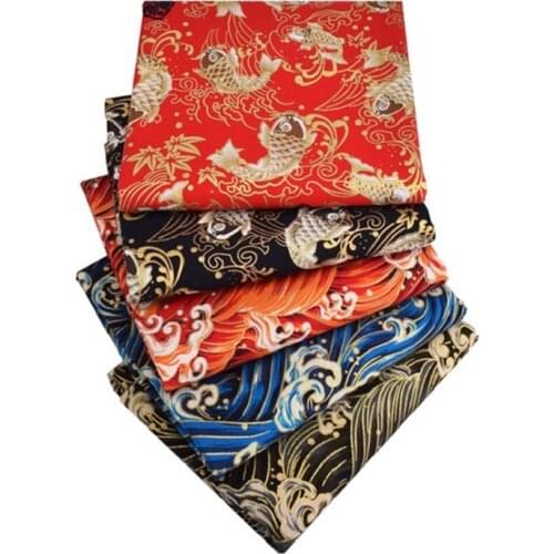 Japanese Style Printed Fabric Good Quality Cotton Printed Fabric Textile Fabric Sewing Patchwork Material Craft 20*25cm