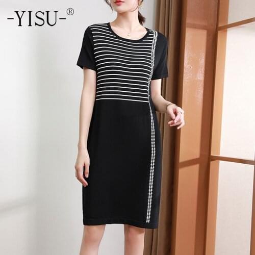 Летние платья в полоску YISU China At AliExpress