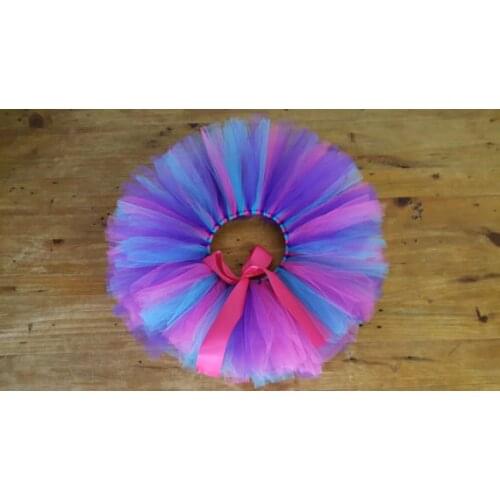 Multicolor Girls Tulle Tutu Skirts Kids Fluffy Ballet Tutus Pettiskirt with Ribbon Bow Children Birthday Party Costumes Skirts