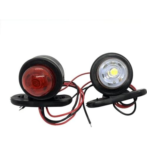 2 PCS Universal Truck Trailer Tail Light Side Marker Indicators Light Lamp Small Lights Edge Lights Signal Lights