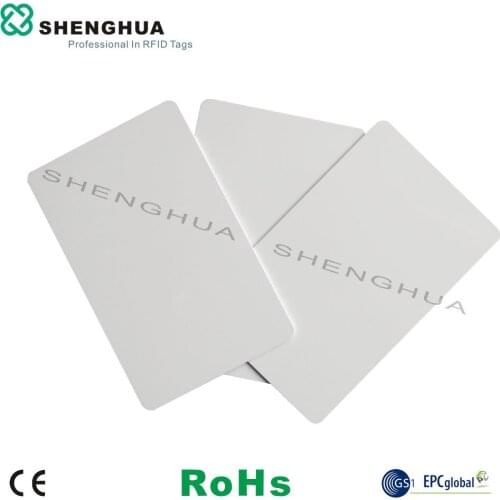 200pcs/lot UHF Passive Smart Printable RFID Time Attendance Blank PVC Card Waterproof for RFID Vehicle Access Control System