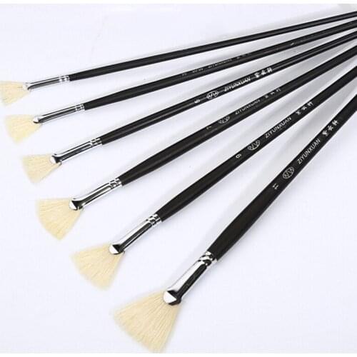 6Pcs/Set Childrens Paint Brush Set For Oil Acrylic Painting Watercolor Painting Tool Art Drawing Brushes Supplies