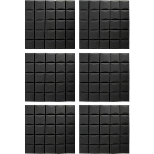 6 Pcs Sound-Absorbing Cotton Foam Mushroom Shape Soundproofing Foam Acoustic Panels for Recording Studios Control Rooms