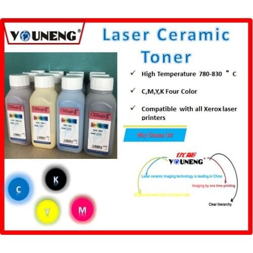 800 degree high temperature color ceramic toner powder Compatible For Ricoh and Xerox model vitrotype Print
