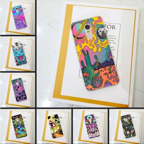Abstract Cat Back Cover For Xiaomi Redmi S2 4 4A 6A 5 Plus Silicone Phone Case For Pocophone F1 Redmi Note 4 4X 5 5A 6 Pro Prime