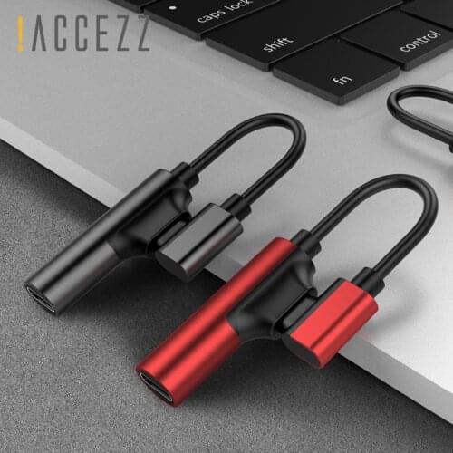 !ACCEZZ 2 IN 1 Dual Lighting Charging Listening Adapter For Iphone XR XS MAX 8 7 Plus Earphone Audio Calling Jack AUX Splitter