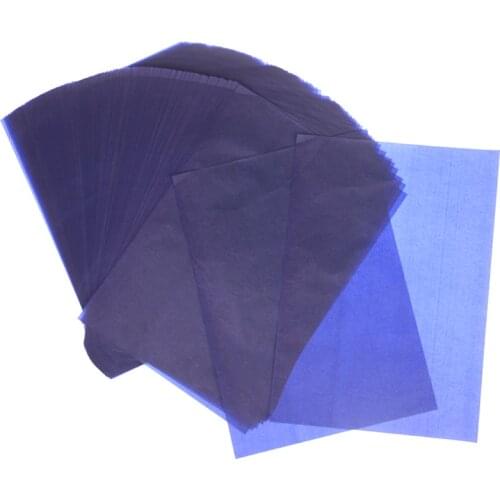 100Pcs blue A4 Copy Carbon Paper Painting Tracing Paper reusable legible tracing painting Accessories School Office Supplies