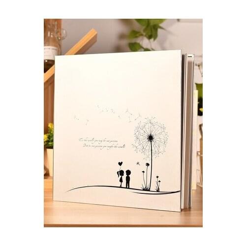 101-200sheets 12/16/18inch Album Diy Handmade Creative Couple Romantic Album Film Family Paste Photo Album Self-Adhesive