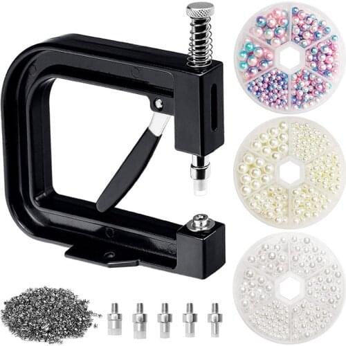 Pearl Setting Machine,DIY Handmade Pearl Setting Machine,Pearl Rivet Buttons for Hats/Clothes/Bags,Beads DIY Accessories