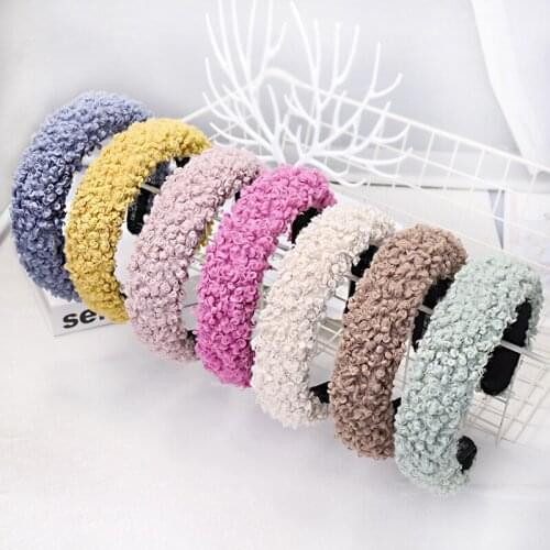 Free shipping fashion candy lambswool women hairbands girls headbands ladys headwear hair accessories