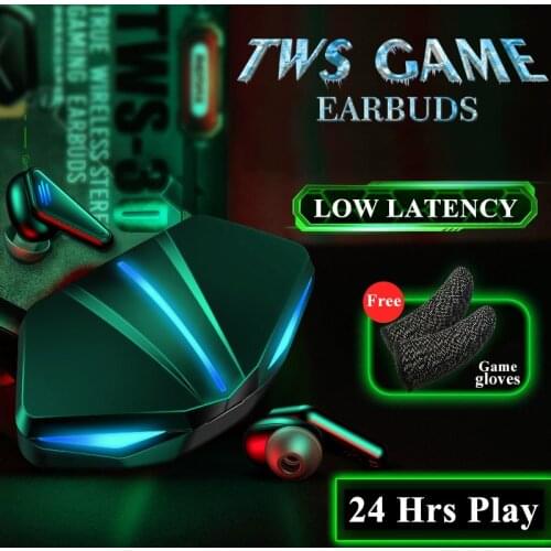 TWS Mini Stereo True Wireless Earbuds Low Latency Gaming 5.0 Wireless Bluetooth Earphones In ear Sports Waterproof for phone