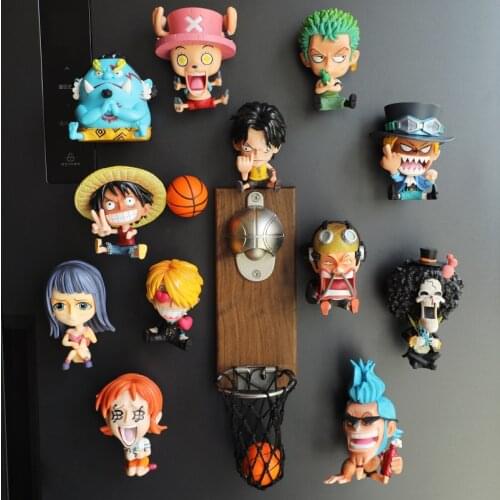 One piece action figure prefect quality 3d fridge magnet home decoration