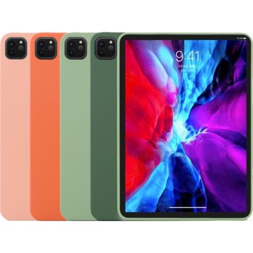 Liquid Rubber Back Cover for iPad 10.2 Case 2019 7th Generation Silicone for iPad 9.7 Case 2017 2018 Silica Gel for IPad Mini 5