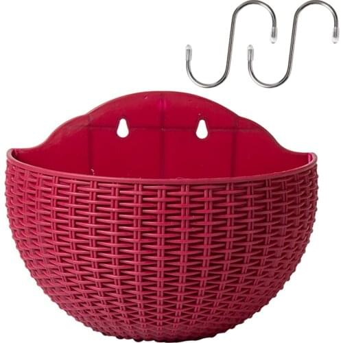 Flower Basket Flowerpot Wall Planter Planters Hanging Balcony European Style Home Decoration Gift Indoor Outdoor Vase