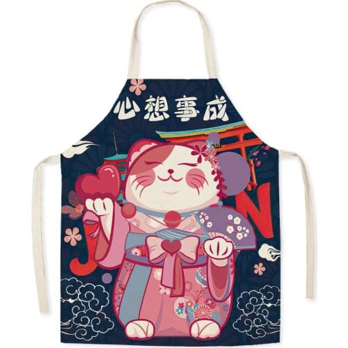 Polyester Apron Cat Adult Child Leeveless Bib Waterproof Oil-Proof Baking Accessories Home Clean Tool Household Kitchen Supplies