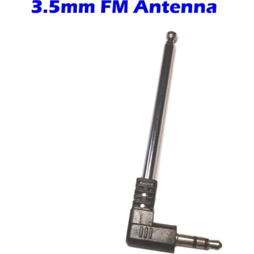 FM Radio Antenna 3.5mm Port 4 Sections Telescopic Aerial Directional for Auto Car Mobile Phone Mp3 Bluetooth Audio Max Receiver