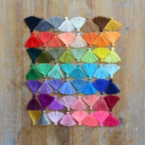 30pcs Small Cotton Jewelry Tassel Pick Your Colors 30mm Long Tassel Cloth Jewelry Making Supplies Accessory