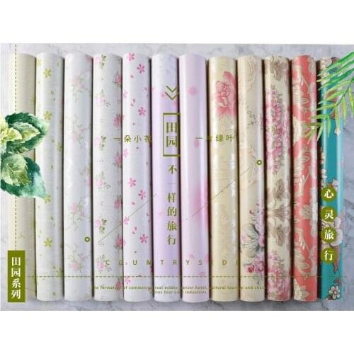 Pastoral Design Wall sticker papel Vinyl wallpaper for home living room bedroom and student dormitory wall decoration