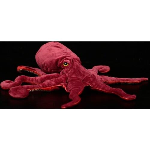 Extra Soft Cute Octopus Stuffed Push Toy Lifelike Ocean Animal Octopuses Doll Mollusca Geography Model Kids Gift For Boys 85cm