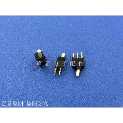 Original new 100% gold plated foot 2 gear 6pin swing rocker switch fluctuation small miniature button switching power supply