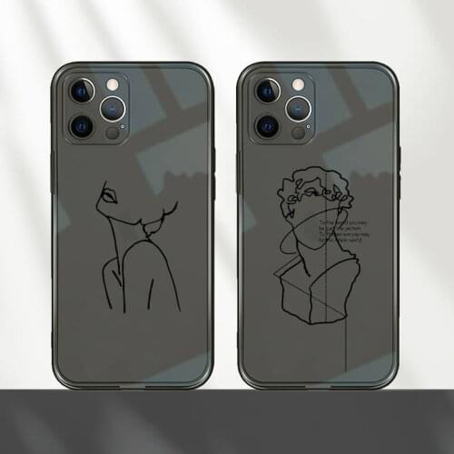 Complex Formula Phone Case For iPhone 12 11 8 7 mini pro X XS XR MAX Plus Black Transparent Cover