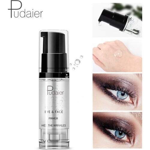 Pudaier 8ml Eye Face Makeup Primer Long Lasting Eyeshadow Primer Professional Natural Moisturizer Base Cream Eye Shadow Enhancer