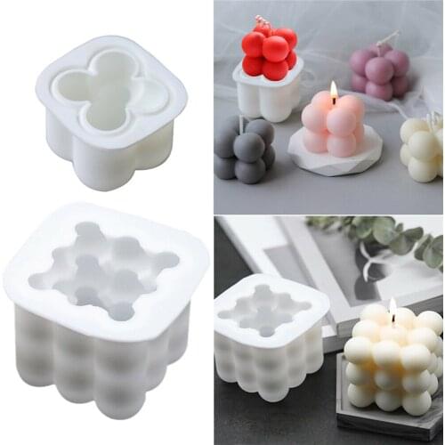 DIY Candle Mould Soy Wax Scented Mold 3D Silicone Mold Handmade Aroma Soap Candle Mold Aromatherapy Plaster Candle Holder Making