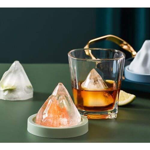 Snow Mountain Shape Silicone Ice Cube Maker Ice Cream Chocolate Mould 3D Baking Mold Kitchen Tool For Candy Pudding Cocktail