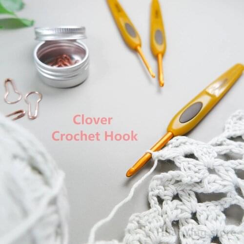 Good Quality Japan Clover Brand Crochet Hook Aluminum Amour Knitting Needles Original authentic Imported from Japan 0.5mm-6mm