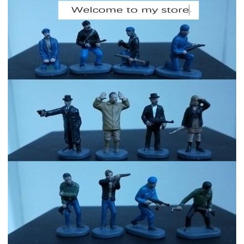 Super mini 1:72 pvc figure Worlld WarII underground organization 10pcs/set