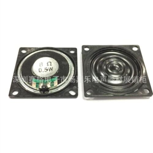 Customized 36 mm Iron Shell 8 ohm 0.5 wROHS with Black Rubber Frame High Quality Speaker