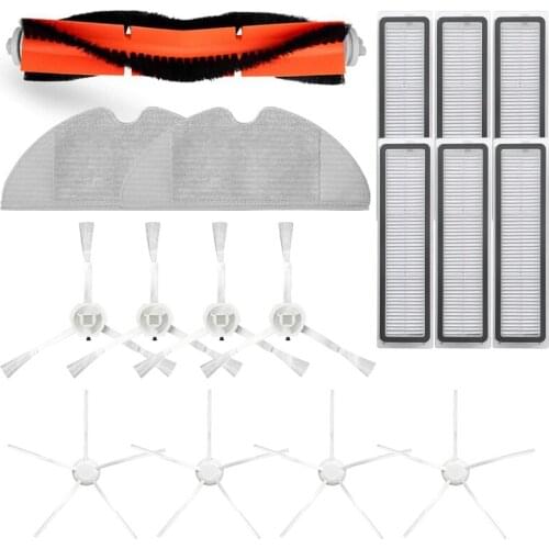 17Pcs For Dreame D9 Robotic Vacuum Cleaner Main Brush Side Brush HEPA Filter Mop Cloth Replacement Accessories