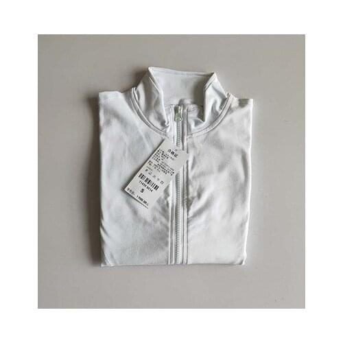 Womens Breathing Yoga Short-Style Coat Women Sports Running Long-Sleeved Standing-Collar Zipper Gymnasium Fast-Drying Blouse