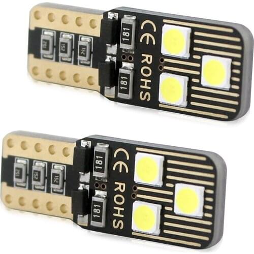 2Pcs T10 Car Door Reading Tail Brake Rear Light 194 147 LED Automotive Dome Light Trunk Light CanBus No Error 12v