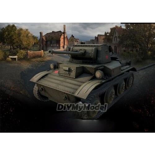 DIYMyModeI No.022 Mark.VII Tetrarch tank DIY Handcraft Paper Model KIT Handmade Toy Puzzles Gift Movie props