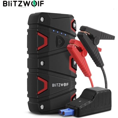 BlitzWolf BW-JS1 800A 12000mAh Portable Car Jump Starter Emergency Battery Booster Power Bank Waterproof with LED Flashlight