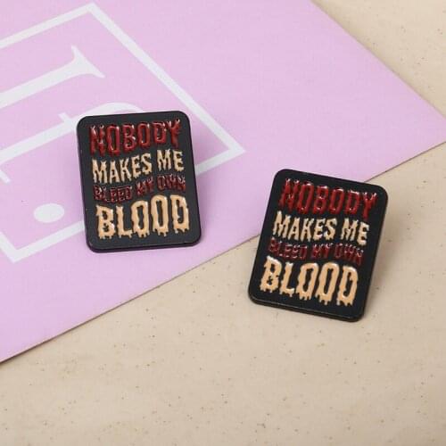 Popular movie surrounding inscription badge metal alloy dripping brooch DIY decoration clothing backpack accessories