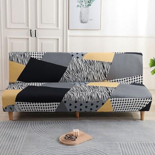 Svetanya Print Bed Sofa Cover Stretch Slipcovers No Armrest