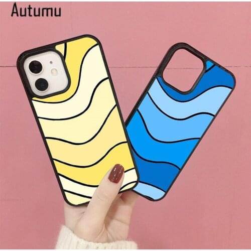 Phone Case for iPhone 12 mini X XS XR 11 Pro Max SE 2020 5 6S 7 8 Plus Samsung Galaxy S8 S9 S10 S20 S21 swirls Cover