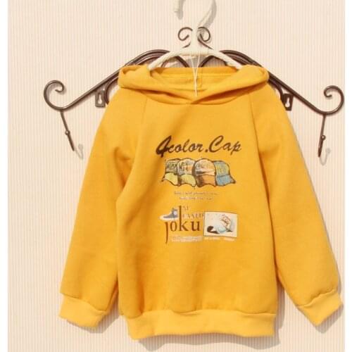 2020 Spring Kids Hoodies Girls Boys Sweatshirt Baby Girl Clothes Cotton Velvet Pullover Casual Children Clothes 5 Colors 2-16Y